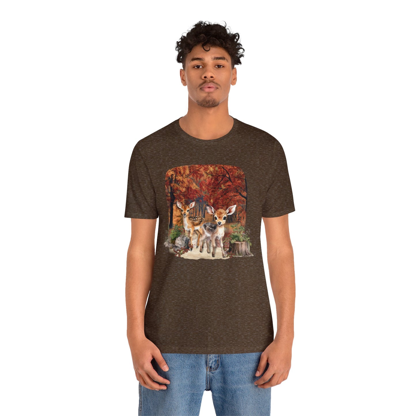 Autumn Fawns Unisex Jersey Short Sleeve Tee