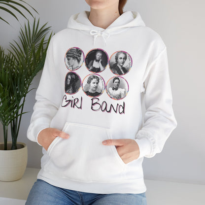 Girl Band - Famous Female Scientists Unisex Heavy Blend™ Hooded Sweatshirt