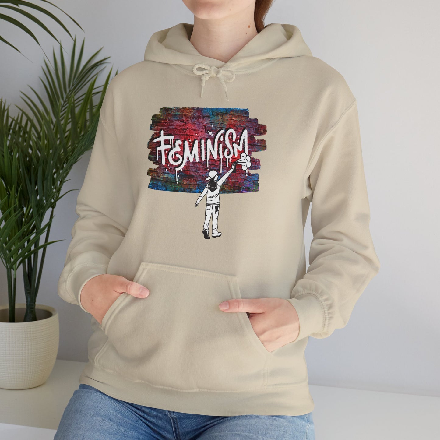 Street Art Feminism Unisex Heavy Blend™ Hooded Sweatshirt