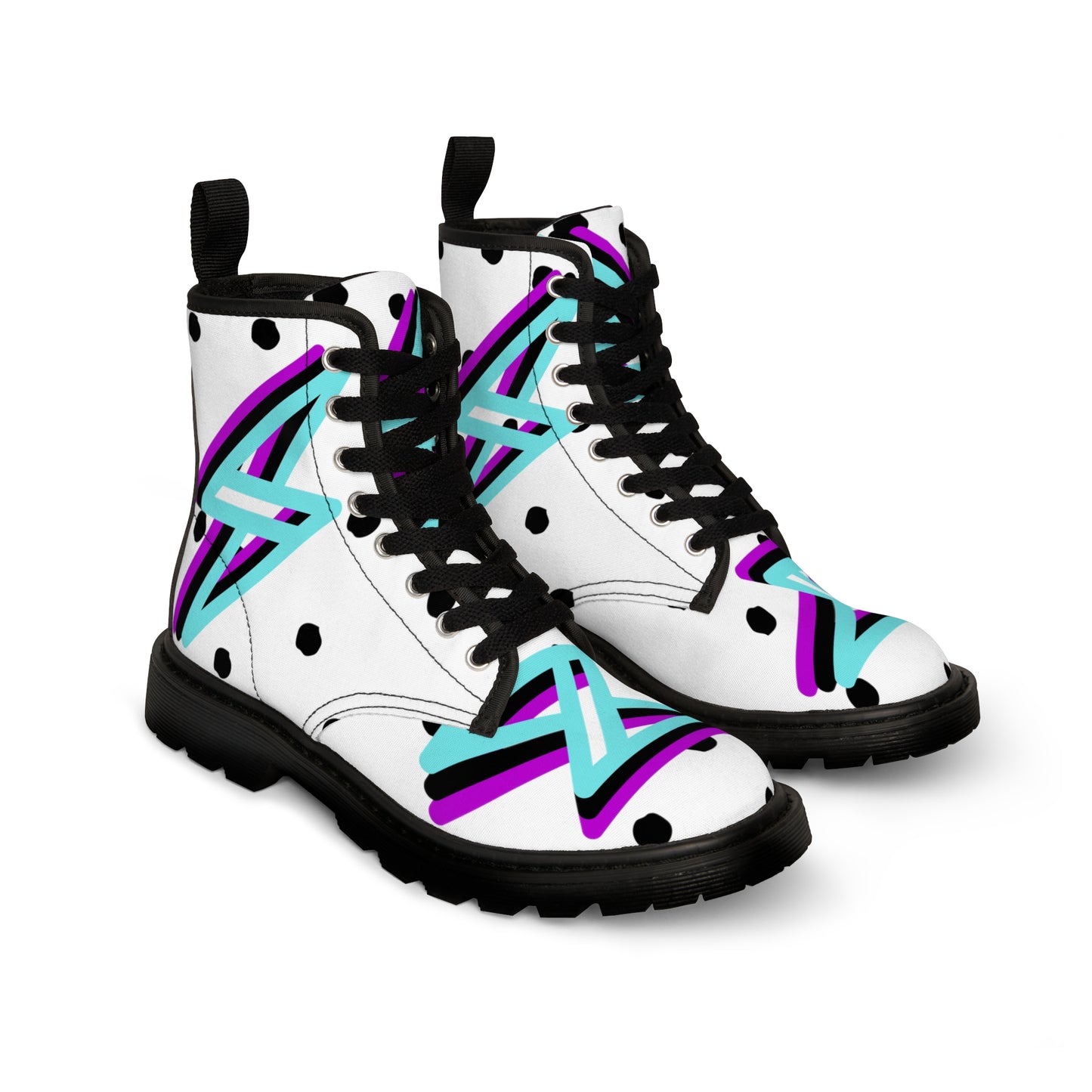 Bolts & Dots Women's Canvas Boots