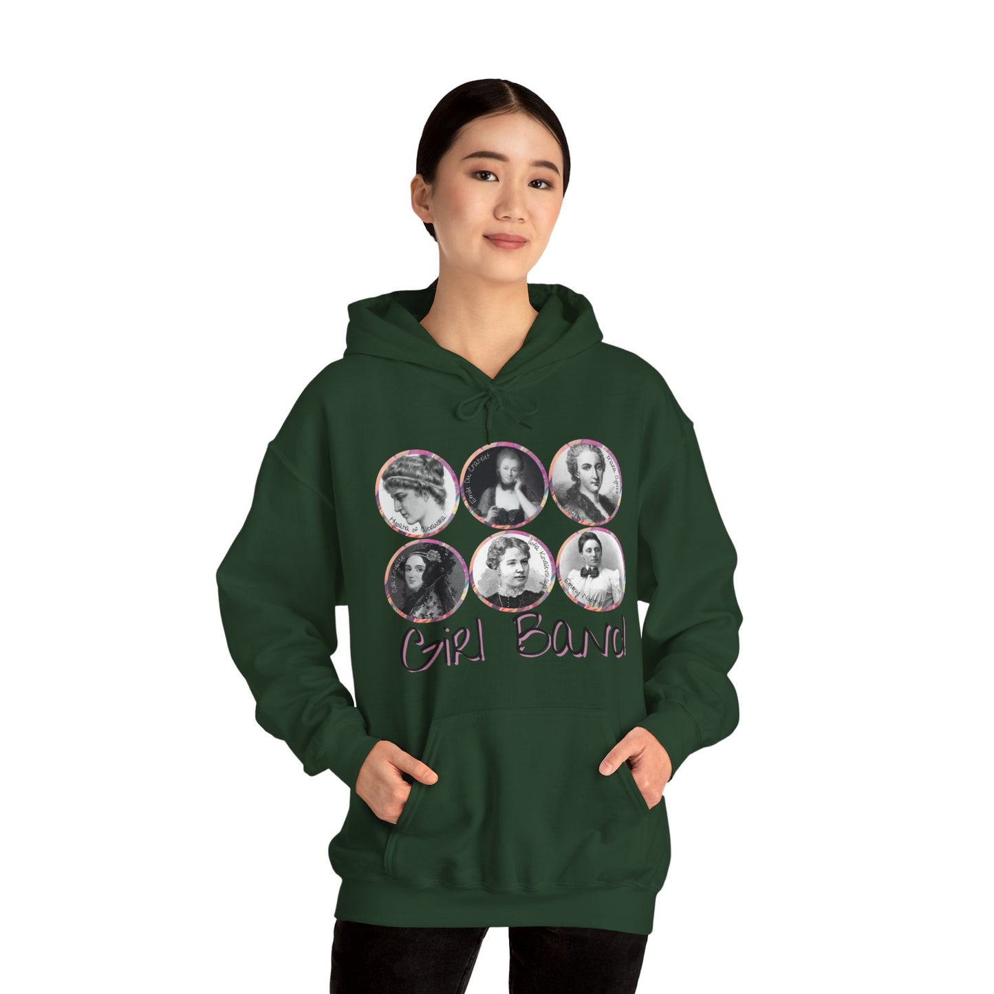 Girl Band - Famous Female Scientists Unisex Heavy Blend™ Hooded Sweatshirt