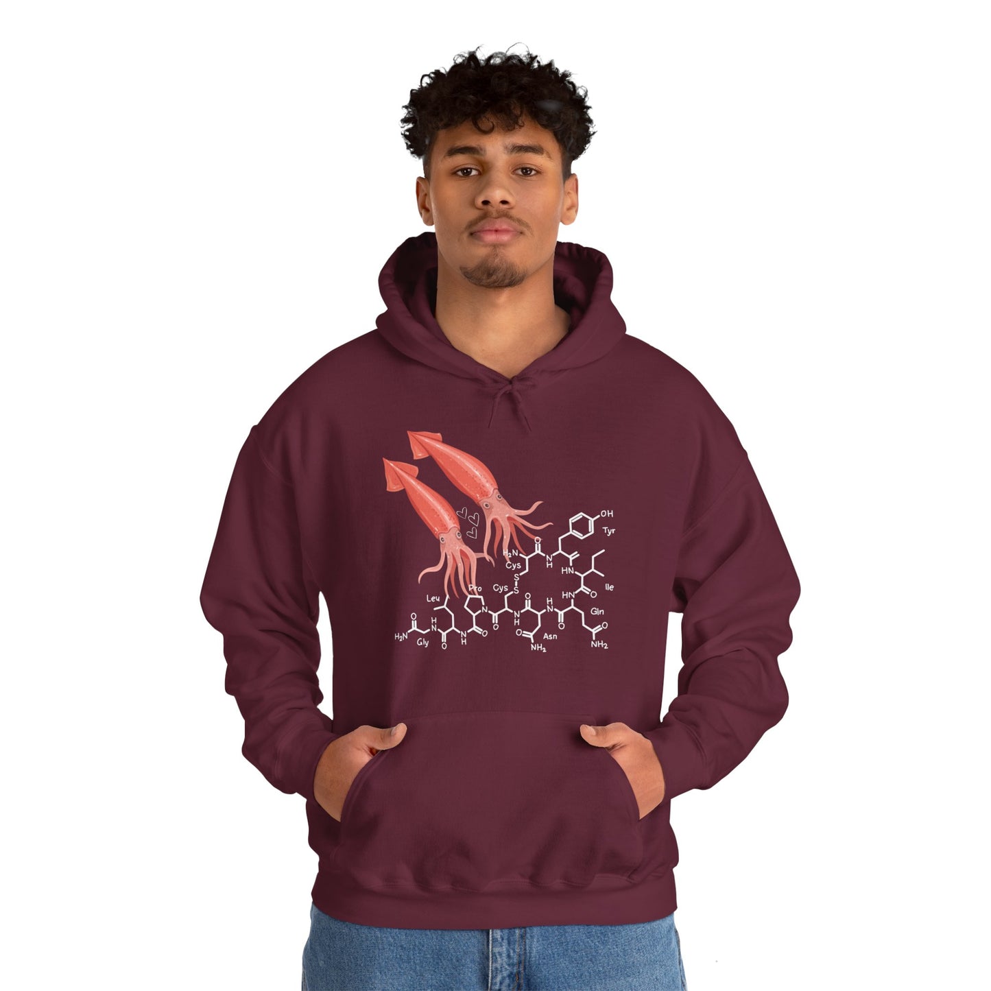 Squid Love - Oxytocin Unisex Heavy Blend™ Hooded Sweatshirt