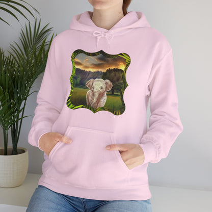 Why are baby elephants so cute, though? Unisex Heavy Blend™ Hooded Sweatshirt