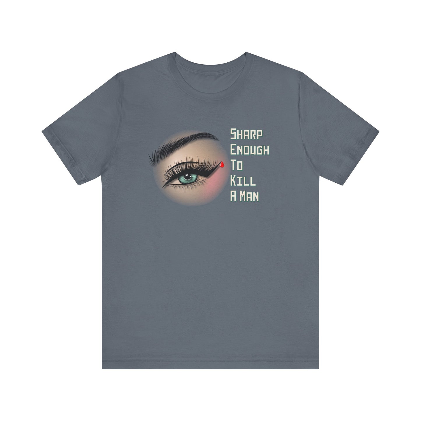 Sharp Enough (green eye) Unisex Jersey Short Sleeve Tee