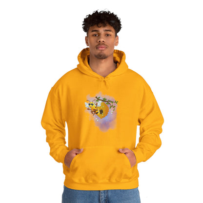 Super Cool Bee, Bro Unisex Heavy Blend™ Hooded Sweatshirt