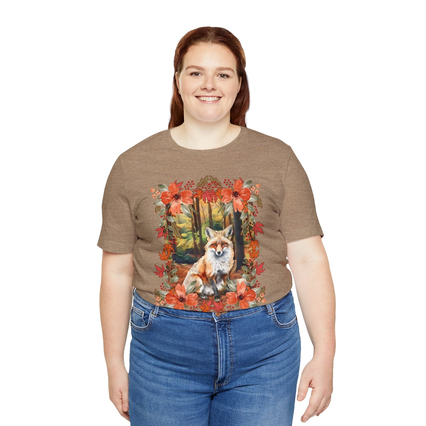 Autumn Fox Unisex Jersey Short Sleeve Tee