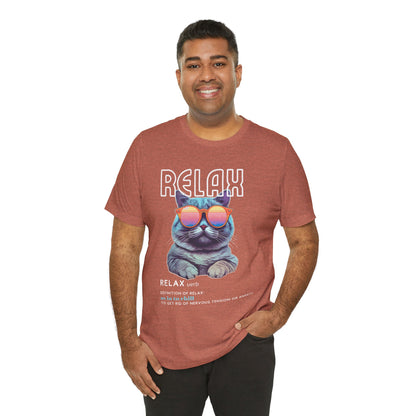 Kitty Says Relax Unisex Jersey Short Sleeve Tee