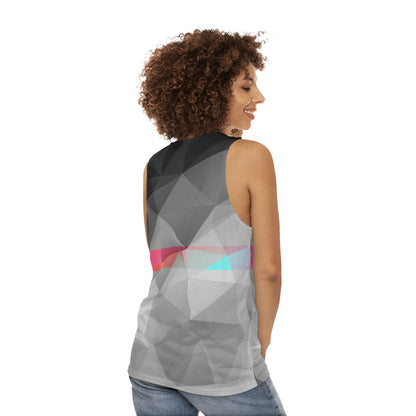 Polygon Contrast Unisex Tank Top (AOP)