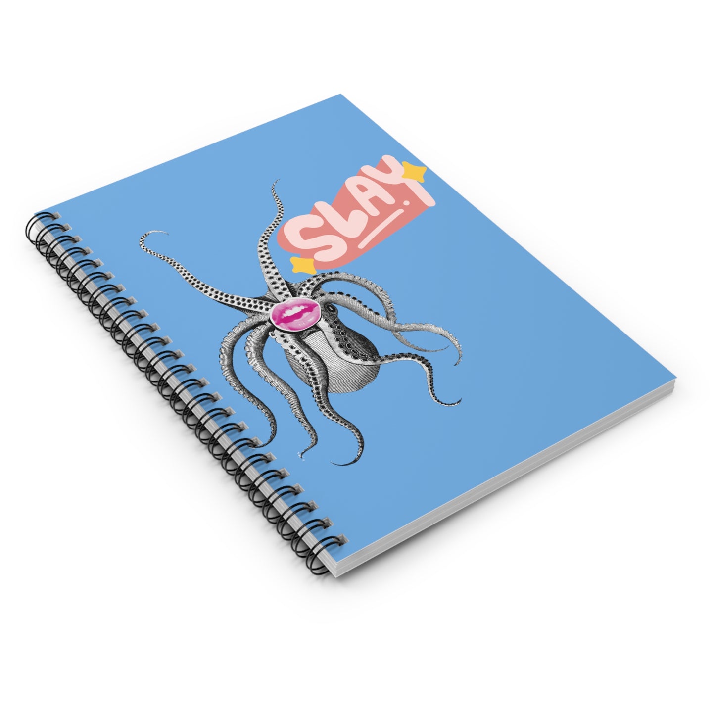 Cephalopod Slay Spiral Notebook - Ruled Line