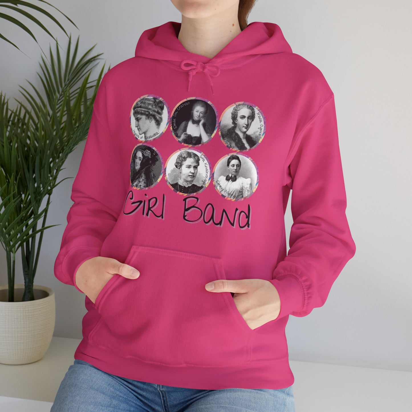 Girl Band - Famous Female Scientists Unisex Heavy Blend™ Hooded Sweatshirt