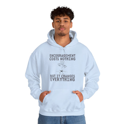 Encouragement Costs Nothing, But It Changes Everything Unisex Heavy Blend™ Hooded Sweatshirt