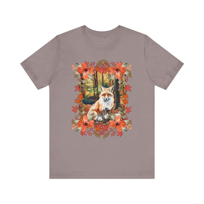 Autumn Fox Unisex Jersey Short Sleeve Tee