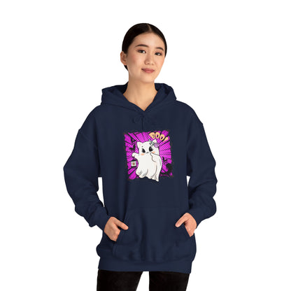 Boo Kitty Unisex Heavy Blend™ Hooded Sweatshirt