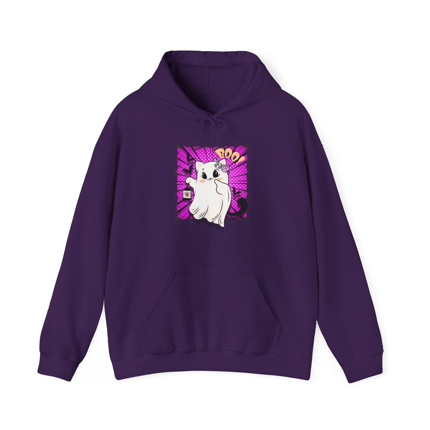 Boo Kitty Unisex Heavy Blend™ Hooded Sweatshirt