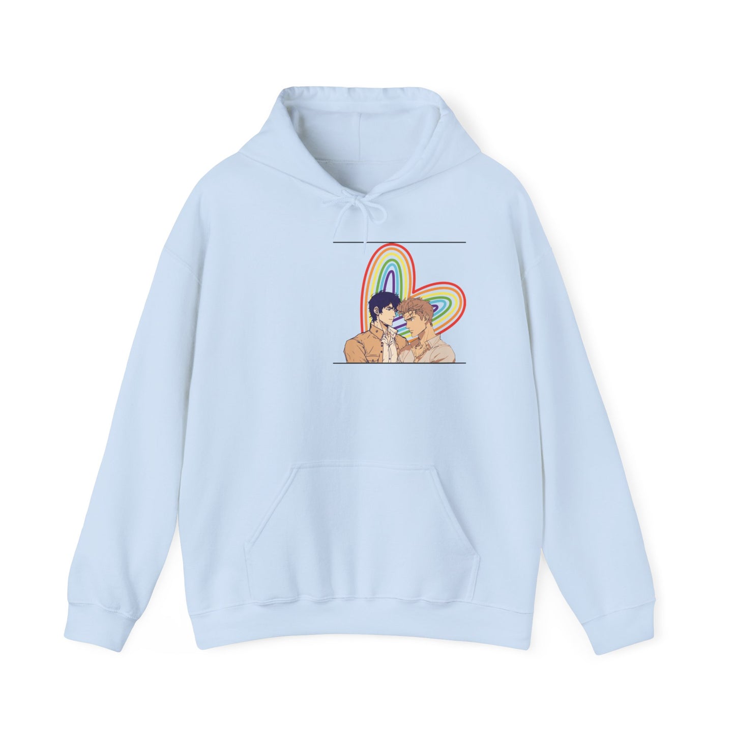 Anime Boy Love Pride Unisex Heavy Blend™ Hooded Sweatshirt