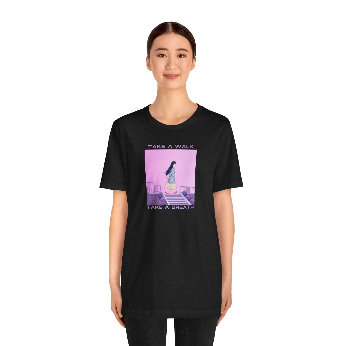 Take a Walk, Take a Breath Unisex Jersey Short Sleeve Tee