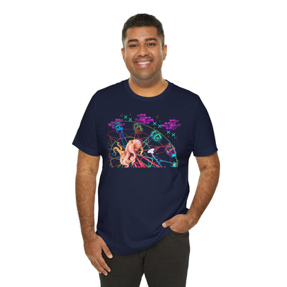 Octopi Ferris Wheel Unisex Jersey Short Sleeve Tee