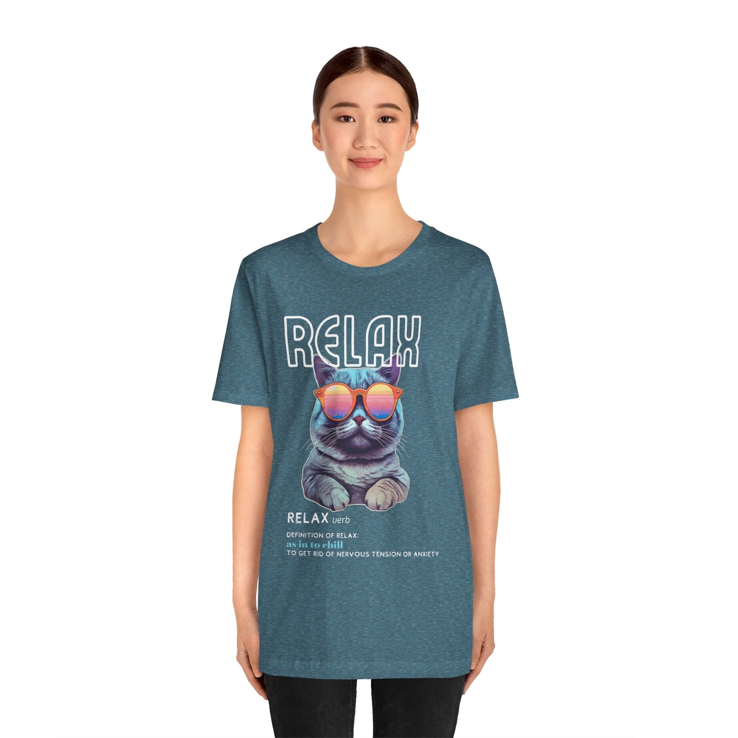 Kitty Says Relax Unisex Jersey Short Sleeve Tee