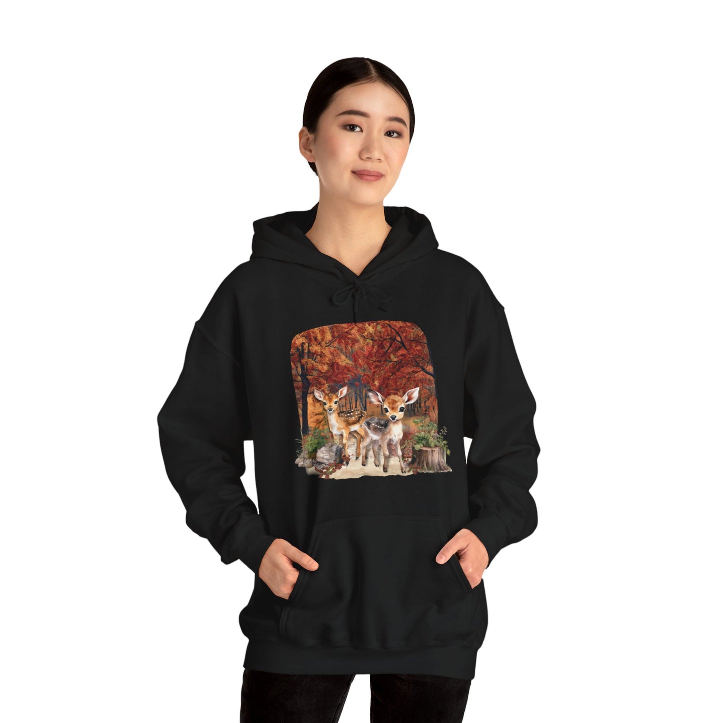 Autumn Fawns Unisex Heavy Blend™ Hooded Sweatshirt