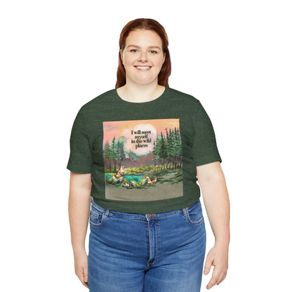 I Will Meet Myself In The Wild Places - Color Unisex Jersey Short Sleeve Tee