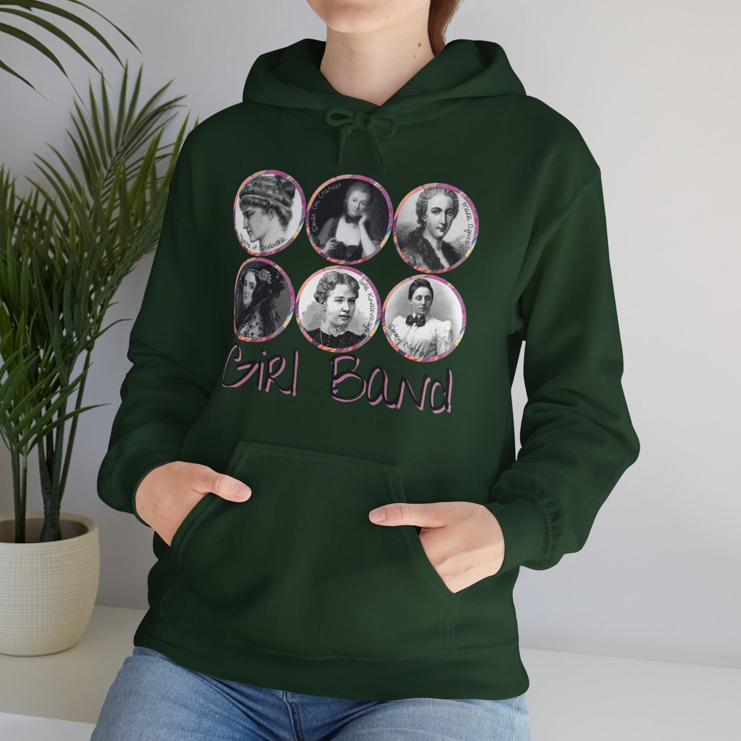 Girl Band - Famous Female Scientists Unisex Heavy Blend™ Hooded Sweatshirt