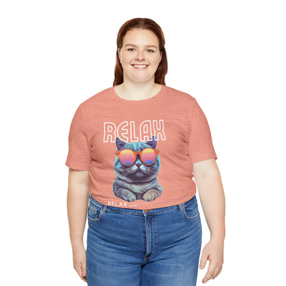 Kitty Says Relax Unisex Jersey Short Sleeve Tee