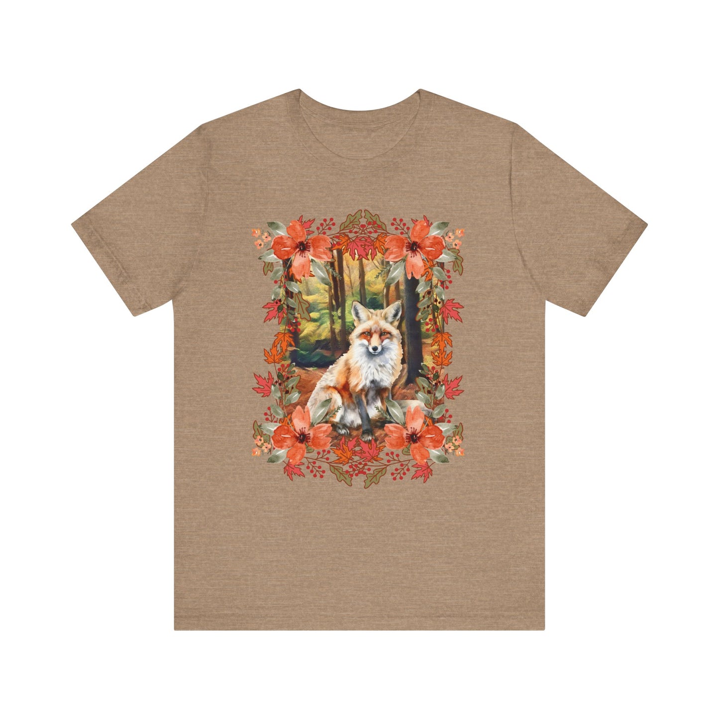 Autumn Fox Unisex Jersey Short Sleeve Tee