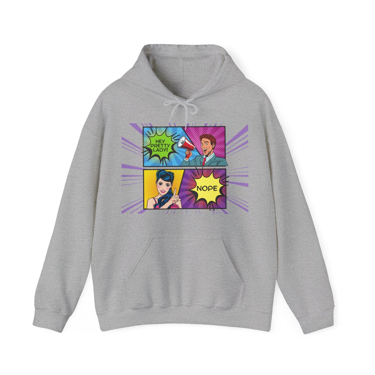 Nope 1 - Pop Art Unisex Heavy Blend™ Hooded Sweatshirt