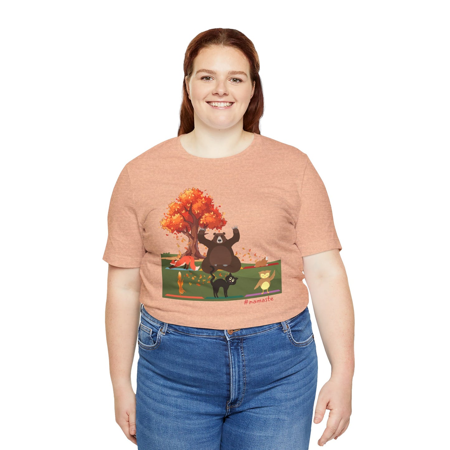 Furry Fall Yoga Unisex Jersey Short Sleeve Tee