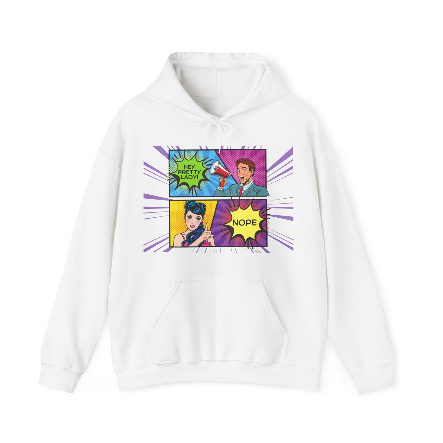 Nope 1 - Pop Art Unisex Heavy Blend™ Hooded Sweatshirt