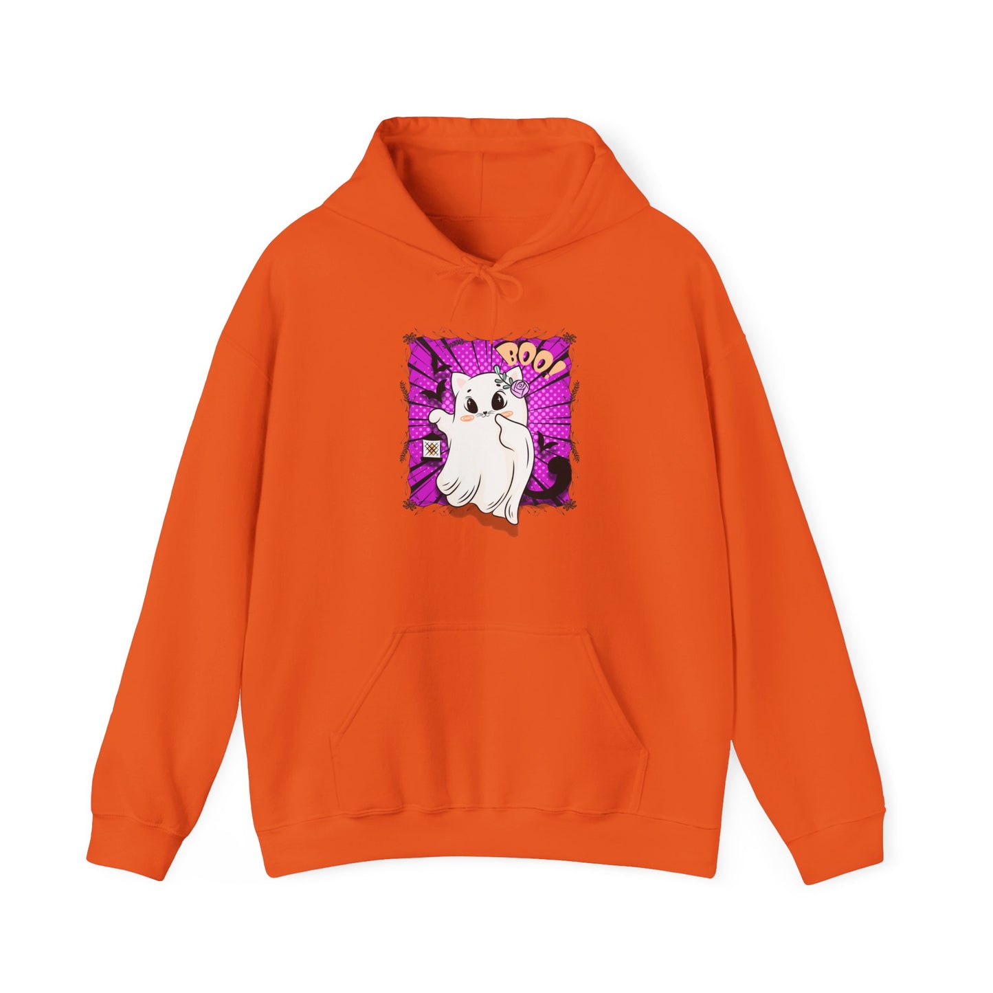 Boo Kitty Unisex Heavy Blend™ Hooded Sweatshirt