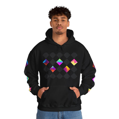 Psychedelic Preppy Print Unisex Heavy Blend™ Hooded Sweatshirt