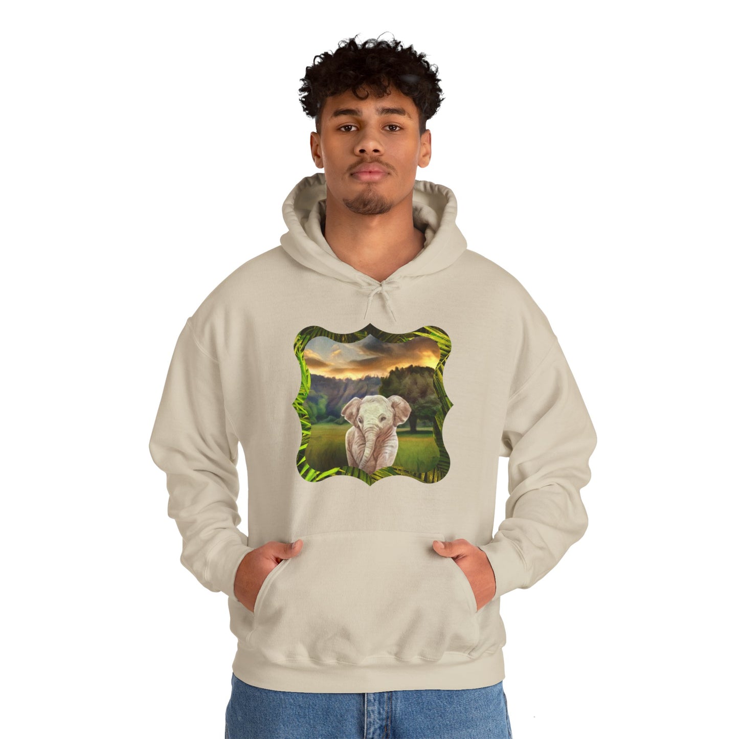 Why are baby elephants so cute, though? Unisex Heavy Blend™ Hooded Sweatshirt