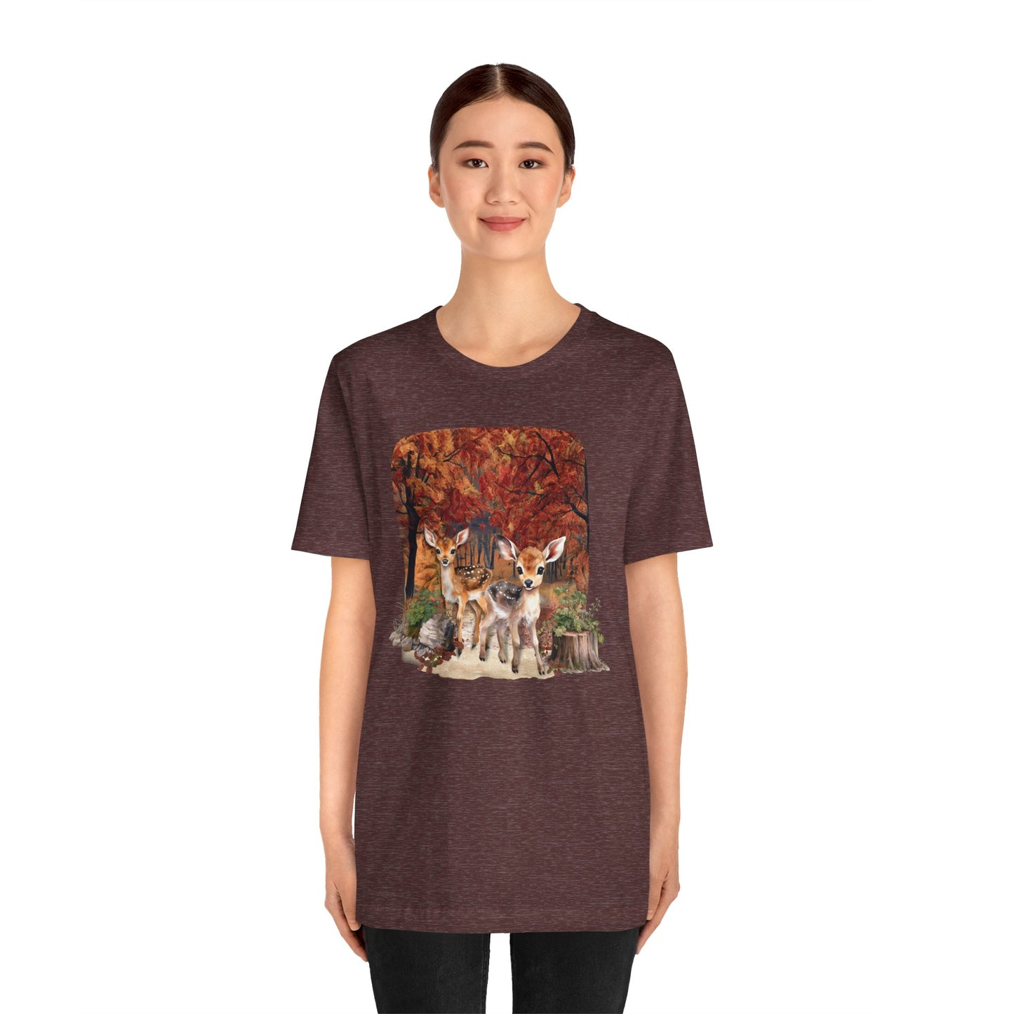 Autumn Fawns Unisex Jersey Short Sleeve Tee