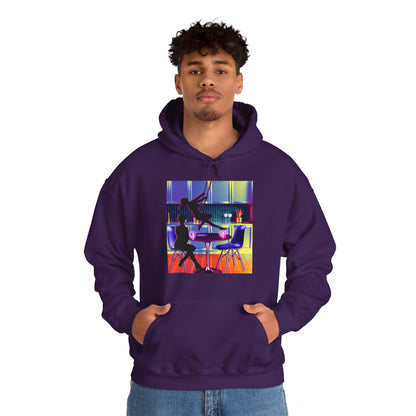 Sythwave A Coffee & A Swing Unisex Heavy Blend™ Hooded Sweatshirt