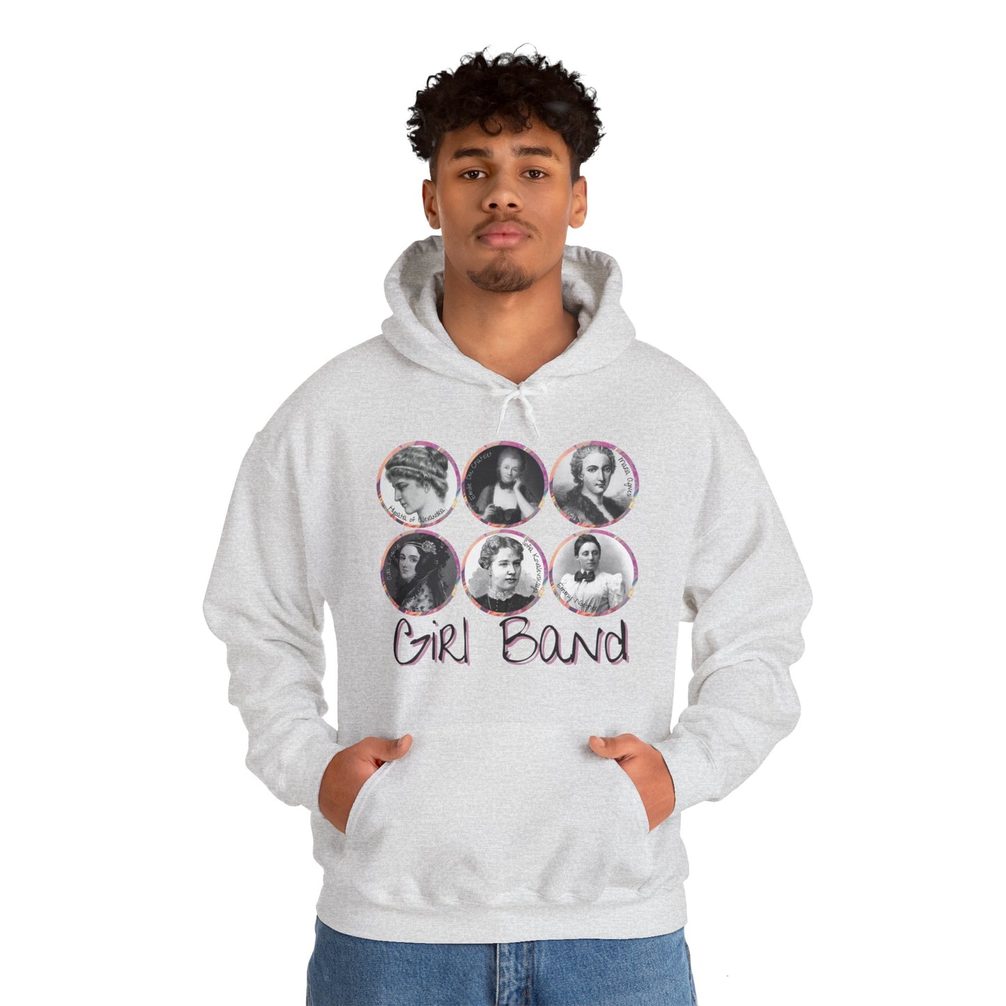 Girl Band - Famous Female Scientists Unisex Heavy Blend™ Hooded Sweatshirt