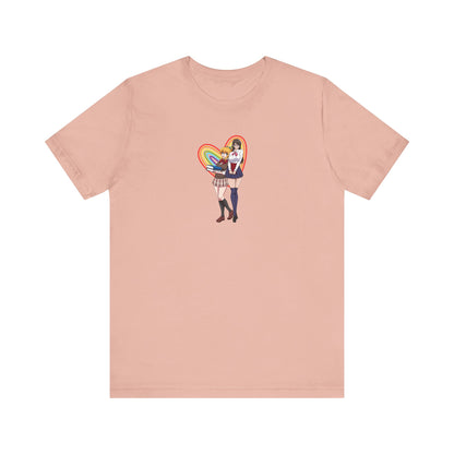 Anime Girl Love Unisex Jersey Short Sleeve Tee