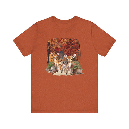 Autumn Fawns Unisex Jersey Short Sleeve Tee