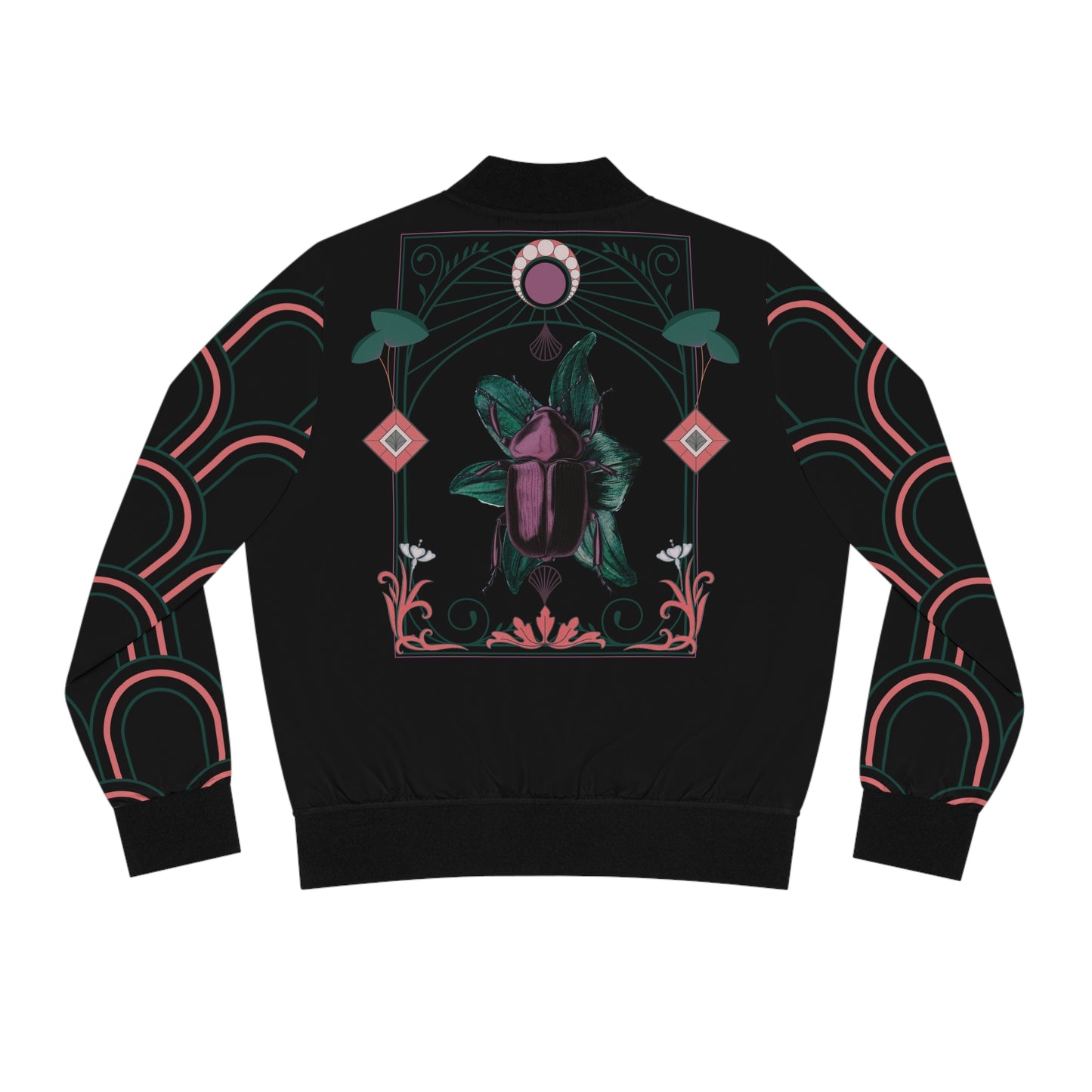 Nouveau Beetle Women's Bomber Jacket (AOP)