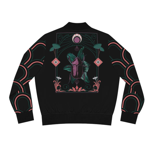 Nouveau Beetle Women's Bomber Jacket (AOP)