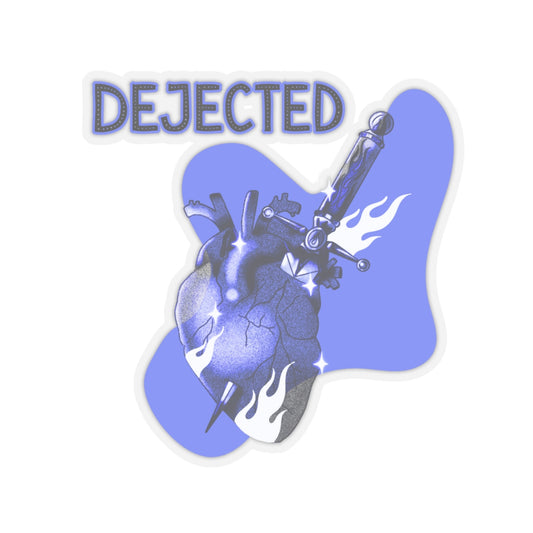 Dejected Kiss-Cut Stickers