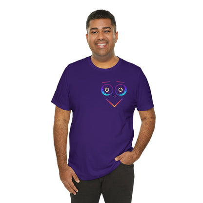 Neon Happy Face Unisex Jersey Short Sleeve Tee