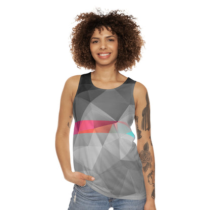 Polygon Contrast Unisex Tank Top (AOP)