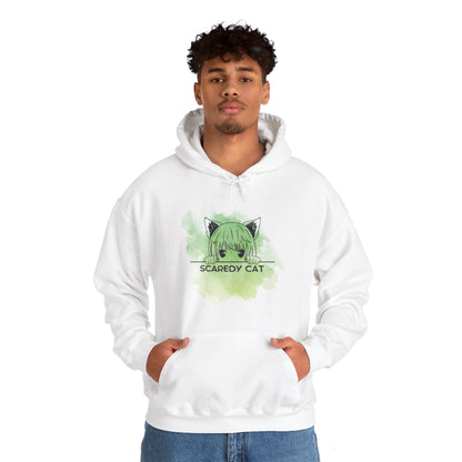 Anime Scaredy Cat Unisex Heavy Blend™ Hooded Sweatshirt