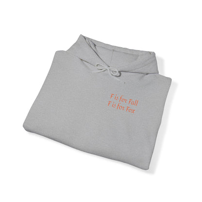 F is for Fall, F is for Fox  Unisex Heavy Blend™ Hooded Sweatshirt