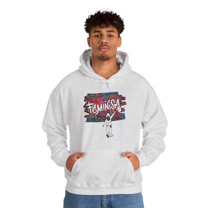 Street Art Feminism Unisex Heavy Blend™ Hooded Sweatshirt