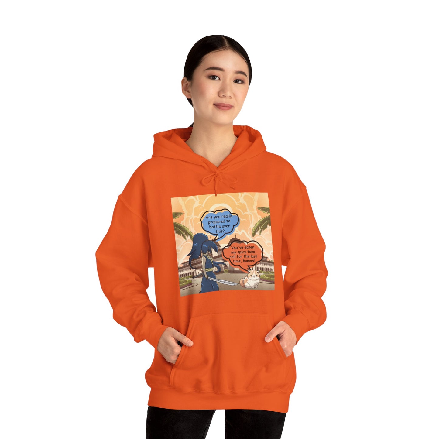 The Epic Spicy Tuna Roll Battle of 2023 Unisex Heavy Blend™ Hooded Sweatshirt