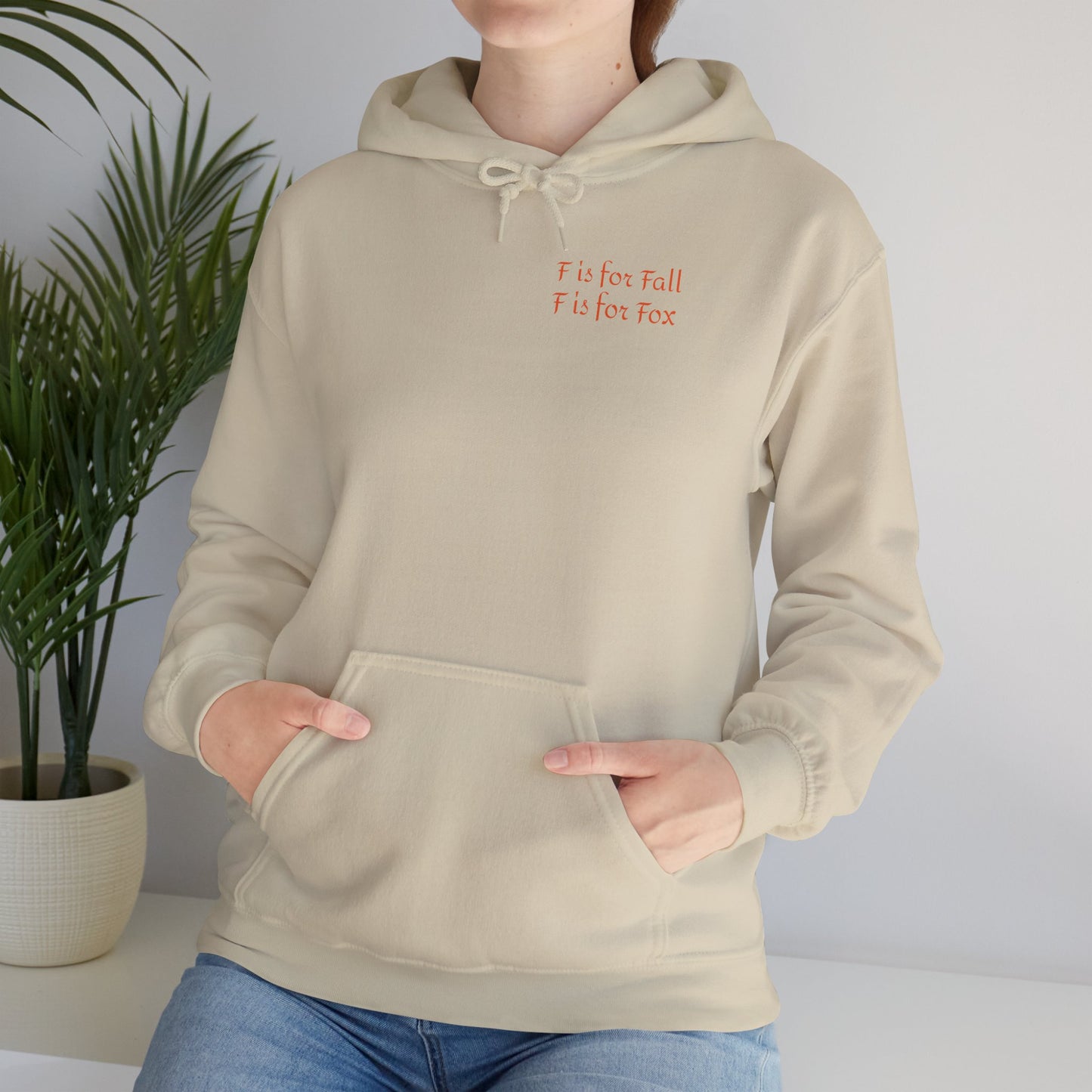 F is for Fall, F is for Fox  Unisex Heavy Blend™ Hooded Sweatshirt