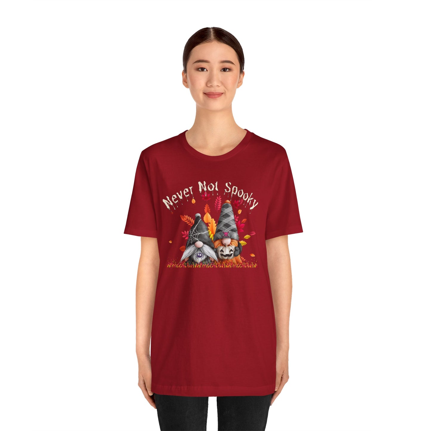 Never Not Spooky Gnomes Unisex Jersey Short Sleeve Tee