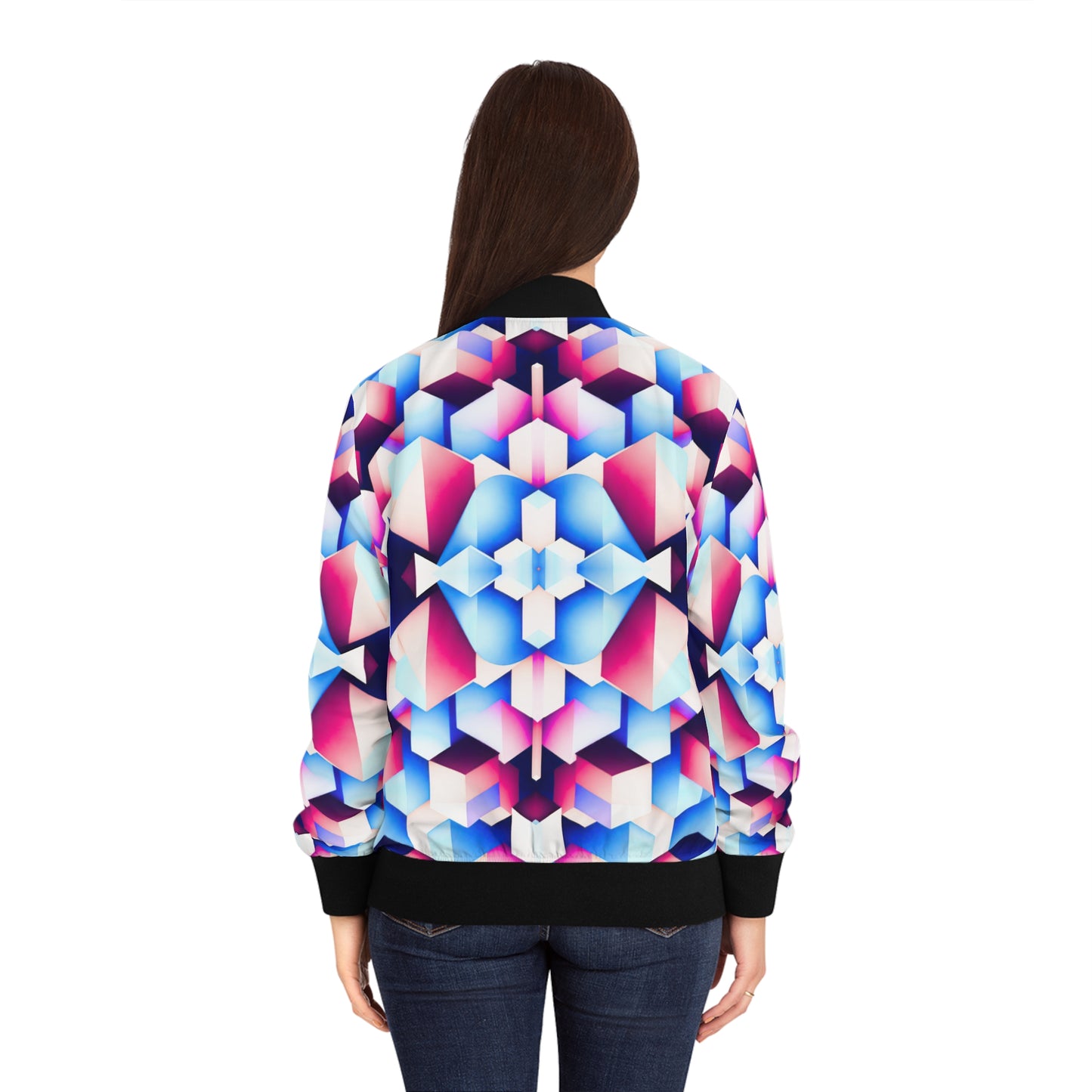 Cubist Women's Bomber Jacket (AOP)